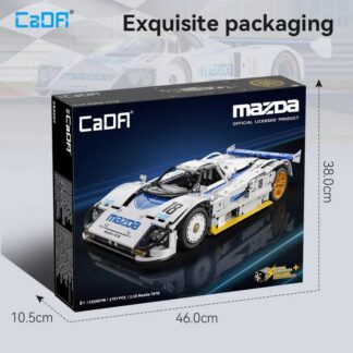C63007W Mazda 787B Rennwagen-Modellbausatz im Maßstab 1:10 1797 Teile