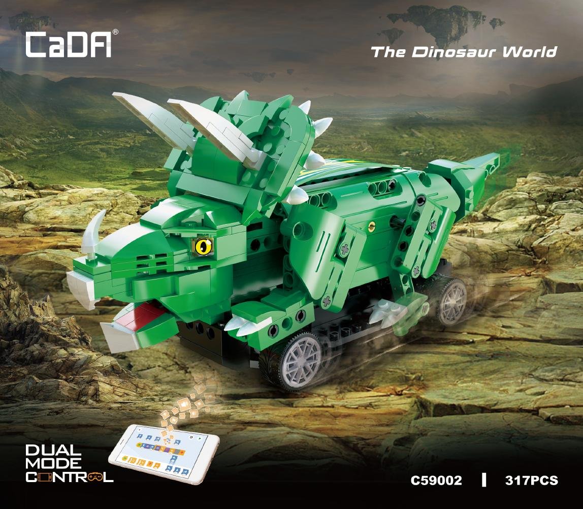 CaDA C59002W Dinosaurier Welt Triceratops 317 Teile 1 CaDA C59002W Dinosaurier Welt Triceratops 317 Teile
