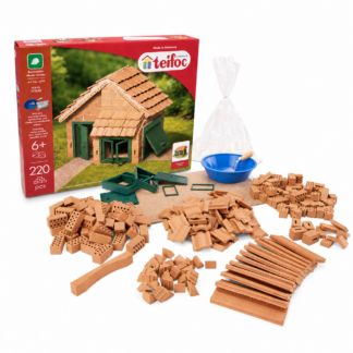teifoc 4210 Haus mit Ziegeldach 200 Teile - Mini Ziegelsteine