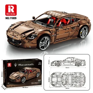 Reobrix 11009 Supersportwagen Maserati GranTurismo - zdalnie sterowany 5480 Teile Klemmbaustein Set