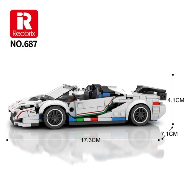 Reobrix Technologie creative No. 687 Lamborghini Aventador SVJ Klemmbaustein Set – Bild 2