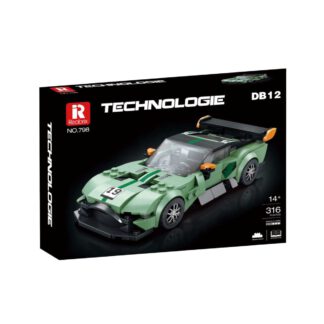Reobrix Technologie No. 798 Aston Martin DB12  grüner Sportwagen Klemmbaustein Set