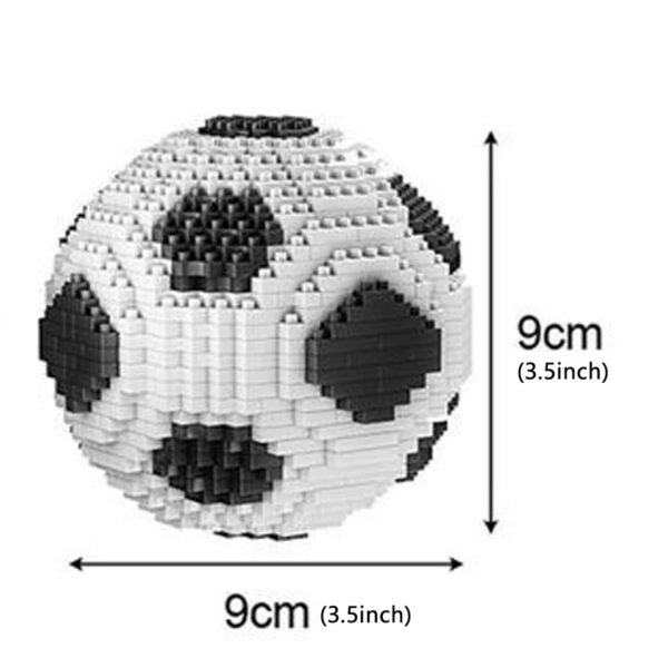 Fussball 9x9 cm Klemmbaustein Set – Bild 2
