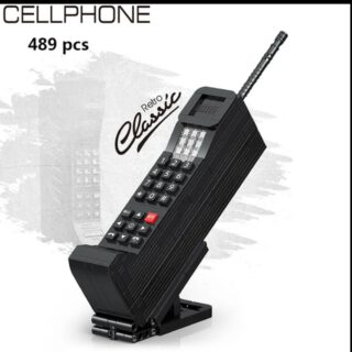Retro Mobiltelefon/Handy Klemmbaustein Set