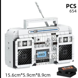 Retro Kassettenrekorder / Radio Klemmbaustein Set