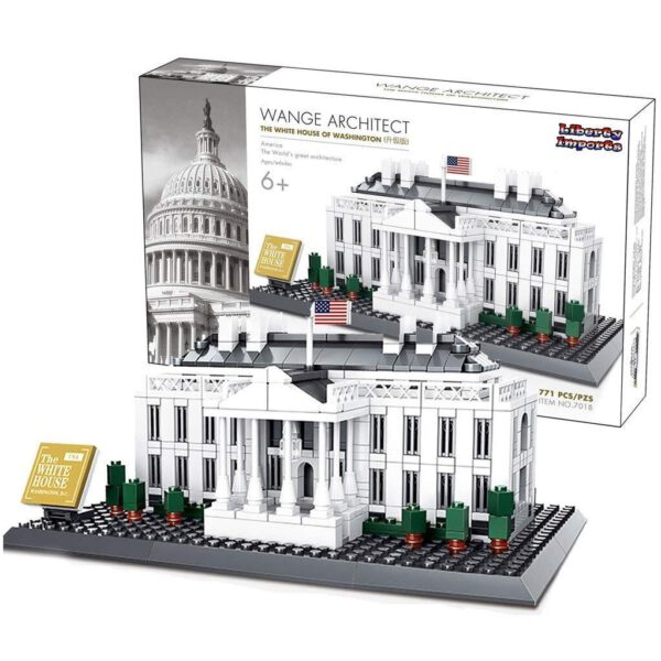 Wange 4214 Architektur Das weisse Haus Washington Klemmbaustein Set – Bild 2