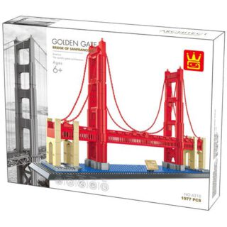 Wange 6210 Architektur The Golden Gate Bridge of San Fransisco Klemmbaustein Set