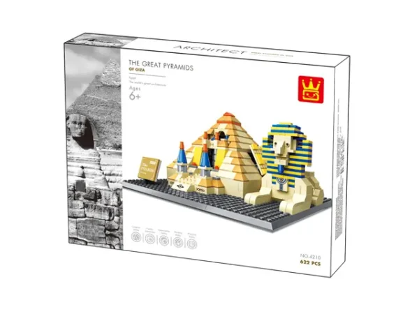 Wange 4210 Architektur Pyramiden von Gizeh Klemmbaustein Set
