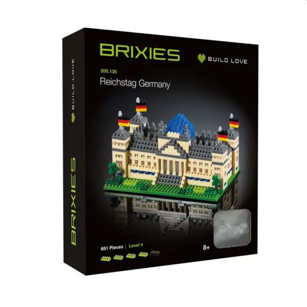 BRIXIES Reichstag Berlin Klemmbaustein Set
