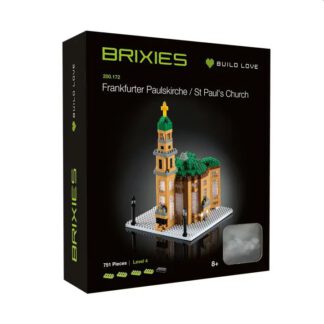 BRIXIES 200.172 Frankfurter Paulskirche – 751‑Teile Mini‑Klemmbaustein Set | 3D Architekturmodell ab 8 Jahren