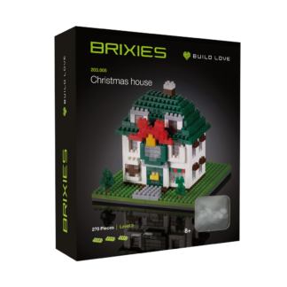 BRIXIES Weihnachtshaus Klemmbaustein Set