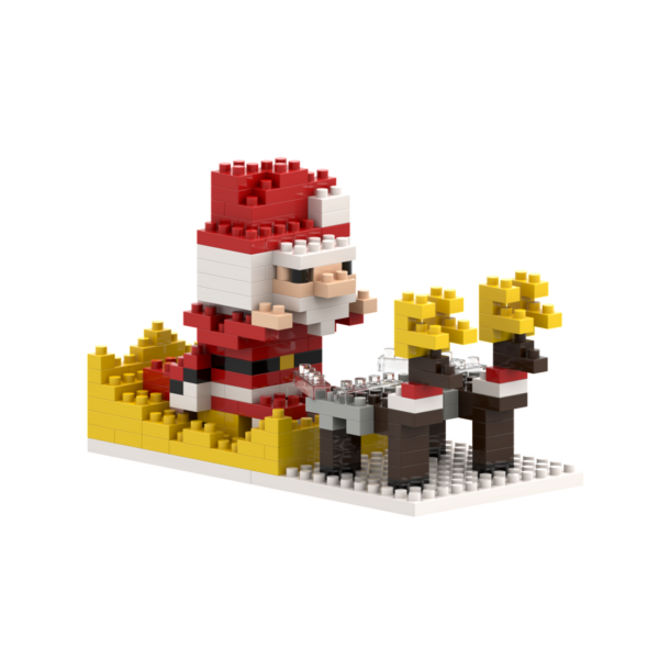 BRIXIES Weihnachtsschlitten Klemmbaustein Set – Bild 3
