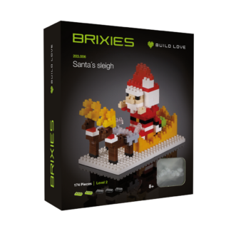 BRIXIES Weihnachtsschlitten Klemmbaustein Set
