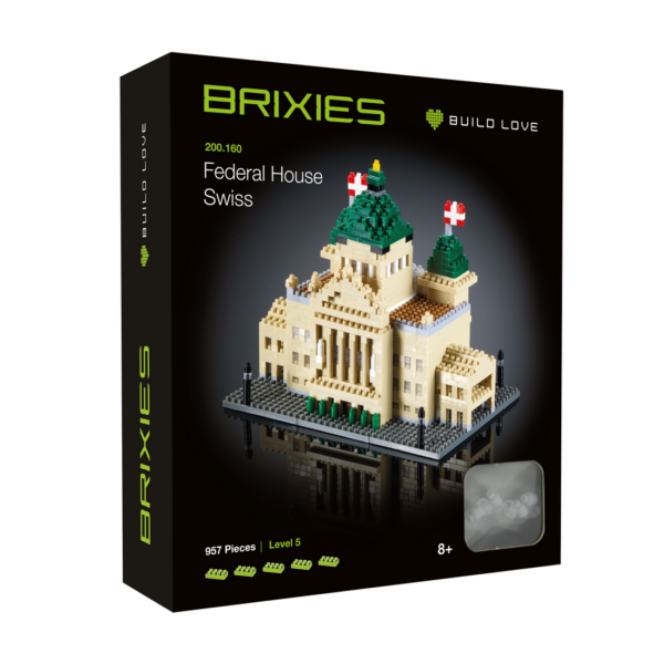 BRIXIES Bundeshaus Schweiz Klemmbaustein Set