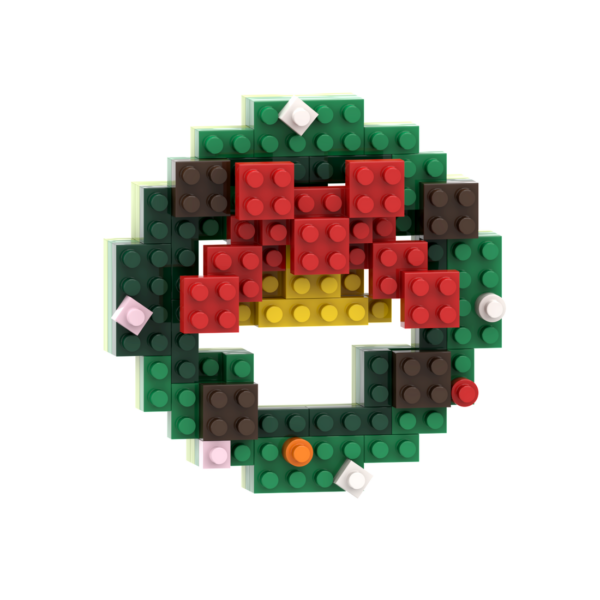 BRIXIES Weihnachtskranz Klemmbaustein Set