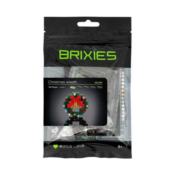 BRIXIES Weihnachtskranz Klemmbaustein Set – Bild 2