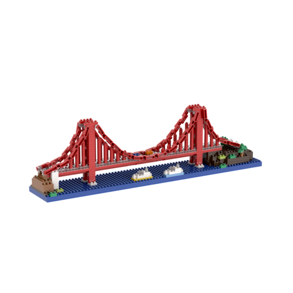 BRIXIES Golden Gate Bridge Klemmbaustein Set – Bild 2