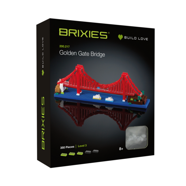 BRIXIES Golden Gate Bridge Klemmbaustein Set