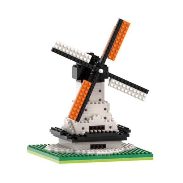 BRIXIES Große Windmühle Klemmbaustein Set – Bild 2
