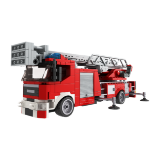BRIXIES Plus Feuerwehr Drehleiter / Turntable ladder Klemmbaustein Set