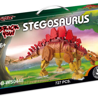 OPEN BRICKS OB‑WS0448 Stegosaurus – Detailreiches Dinosaurier Klemmbaustein Set