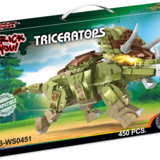 OPEN BRICKS OB-WS0451 - Dinosaurier Triceratops Klemmbaustein Set