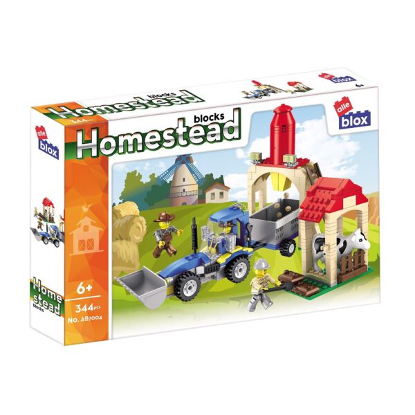 alleblox Traktor Bauernhof Klemmbaustein Set