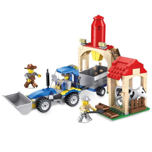 alleblox Traktor Bauernhof Klemmbaustein Set – Bild 2