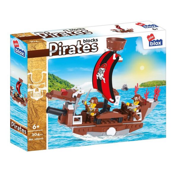 alleblox Piraten Großes Schiffsset Klemmbaustein Set