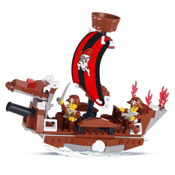 alleblox Piraten Großes Schiffsset Klemmbaustein Set – Bild 2