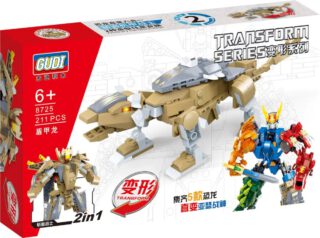 Gudi 8725 Transform Mecha-Dino Ankylosaurus Klemmbaustein Set