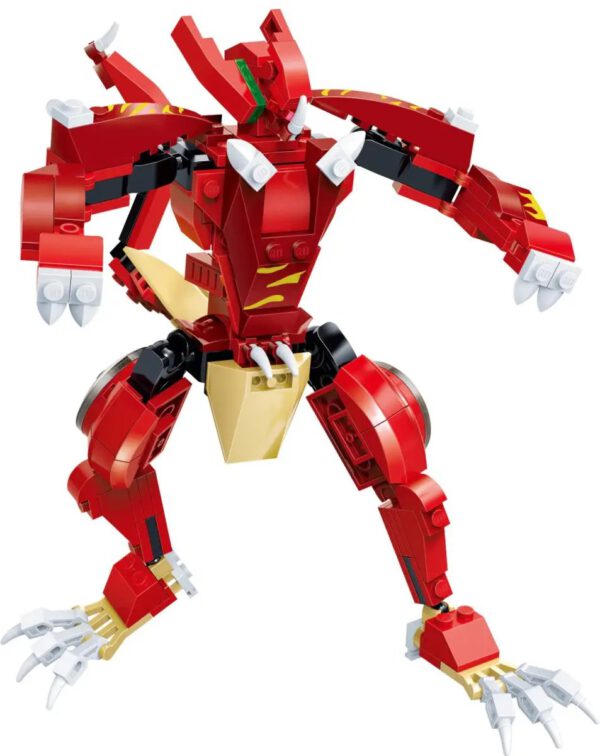 Gudi 8728 Transform Mecha-Dino: T-Rex Klemmbaustein Set – Bild 4