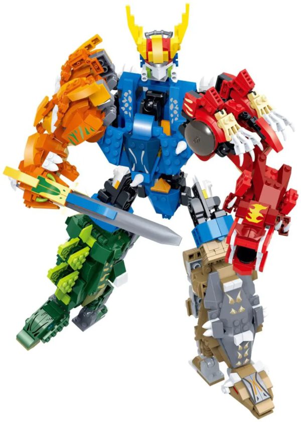 Gudi 8728 Transform Mecha-Dino: T-Rex Klemmbaustein Set – Bild 3