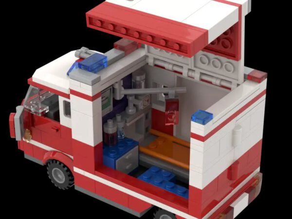 Kiddicraft KC1203 Rettungswagen Klemmbaustein Set – Bild 3