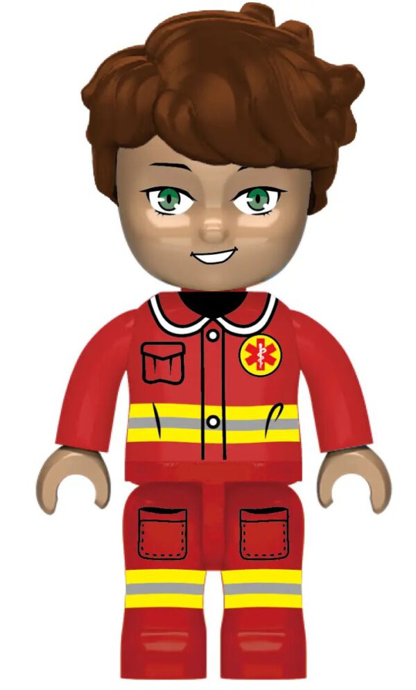 Kiddicraft KC1203 Rettungswagen Klemmbaustein Set – Bild 6