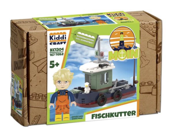 Kiddicraft KC1304 Fischkutter Klemmbaustein Set