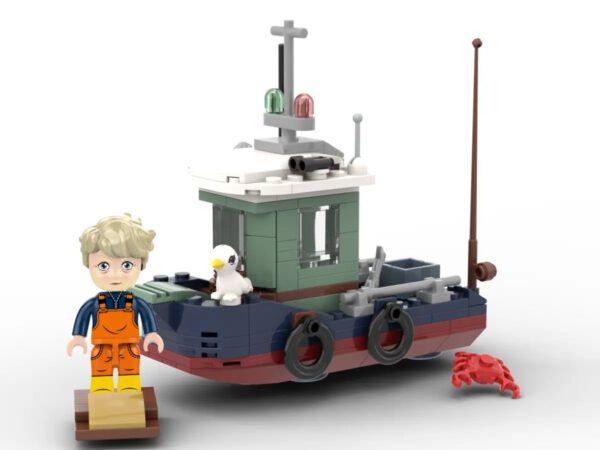Kiddicraft KC1304 Fischkutter Klemmbaustein Set – Bild 2