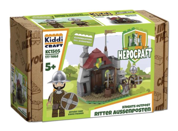 Kiddicraft KC1505 Ritter Außenposten Klemmbaustein Set