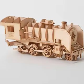3D Holzpuzzle Eisenbahn Lokomotive