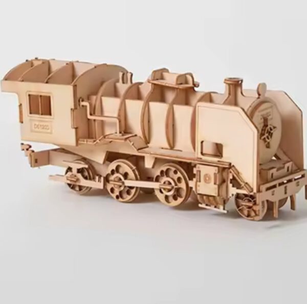 3D Holzpuzzle Eisenbahn Lokomotive