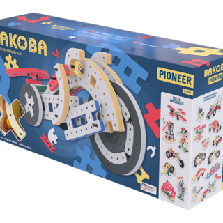 BAKOBA Pionier-Spielzeug-Bausatz mit 116 Teilen, ab 3 Jahren