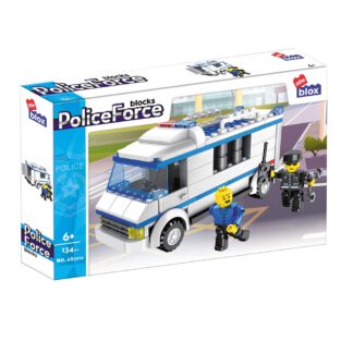 alleblox AB2010 Polizei Gefägniswagen Klemmbaustein Set