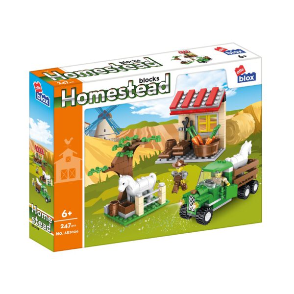 alleblox Bauernhof Traktor-Set Klemmbaustein Set