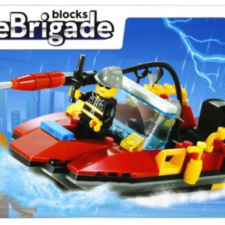 alleblox AB1014 Feuerwehrboot Klemmbaustein Set