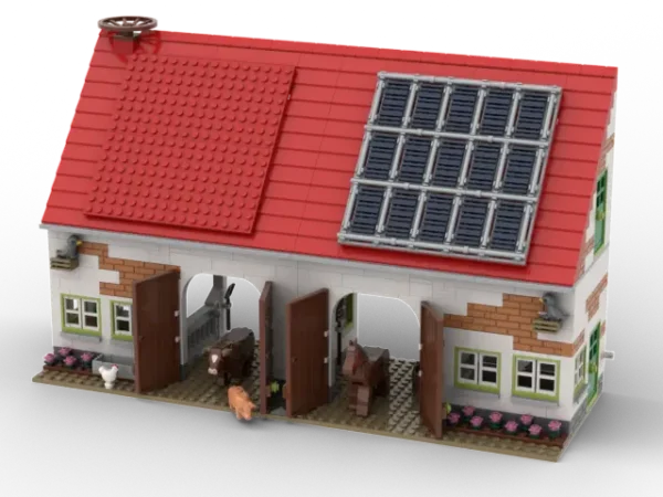 Kiddicraft KC1108 Bauernhof Stall Klemmbaustein Set – Bild 4