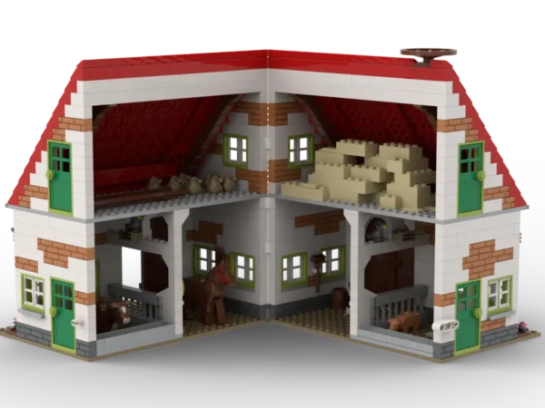 Kiddicraft KC1108 Bauernhof Stall Klemmbaustein Set – Bild 5