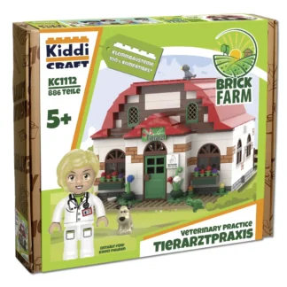 Kiddicraft KC1112 Tierarzt-Praxis Klemmbaustein Set
