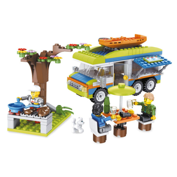 alleblox Camping Camper-Bausatz Klemmbaustein Set – Bild 2