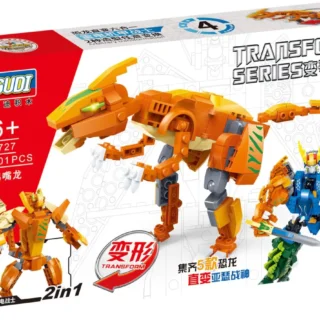 Gudi 8727 Transform Mecha-Dino Parasaurus Klemmbaustein Set
