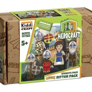 Kiddicraft KC1410 KIDDIZ Figuren-Pack: Ritter Klemmbaustein Set